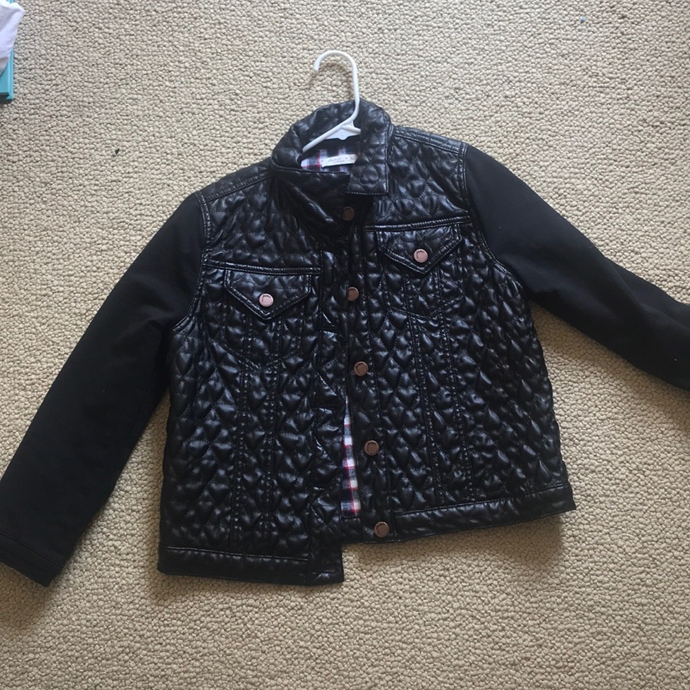 Black leather jacket